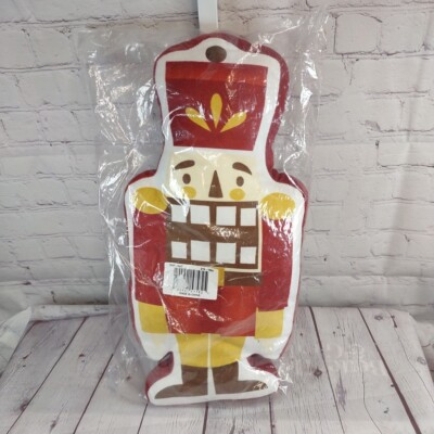 Nutcracker Shaped Christmas Throw Pillow Cushion Holiday Decor Couch Chair Bed