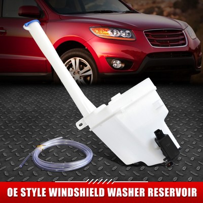 ДЛЯ 07-09 SANTA FE OE STYLE БАЧОК ДЛЯ ЖИДКОСТИ ОМЫВАТЕЛЯ ЛОБОВОГО СТЕКЛА В СТИЛЕ OE С КРЫШКОЙ + НАСОС