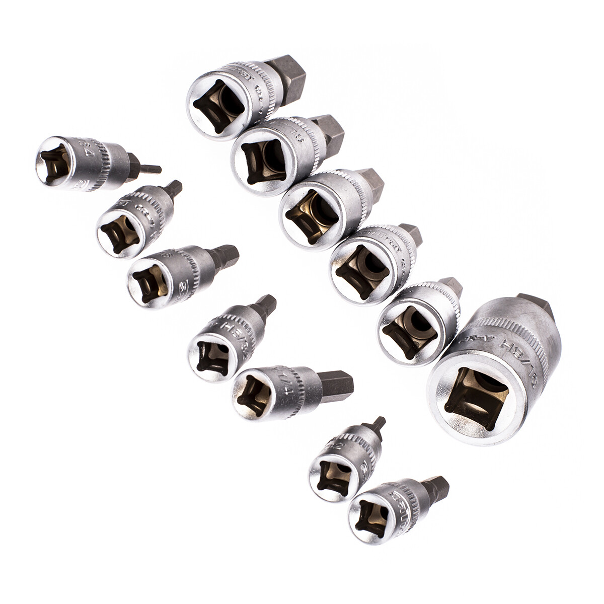 SH13SAE 13pc 1/4 Dr SAE Imperial Hex /Allen Bit Socket Set Extra Short