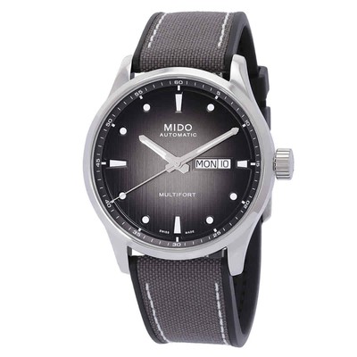 Pre-owned Mido Multifort M Automatic Grey Dial Men's Watch M0384301708100