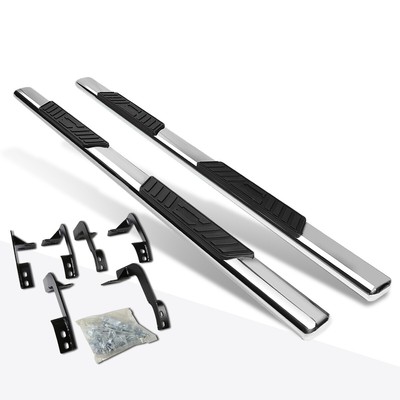 For 09-20 Dodge Ram Truck Crew Oval 5" Side Step Nerf Bar Running Board Chrome