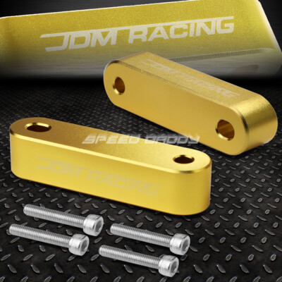 ДЛЯ 88-00 CIVIC/90-01 INTEGRA GOLD АЛЮМИНИЕВЫЙ КОМПЛЕКТ ПРОКЛАДОК ДЛЯ СТОЯКА КАПОТА AIR IN FLOW