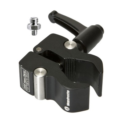 Зажим Manfrotto 386BC NANO, 13-35 мм, с адаптером 3/8 1/4 #386BC-1
