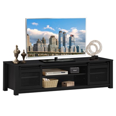 Entertainment Center For Tv's Up To 65" With Sliding Mesh Do