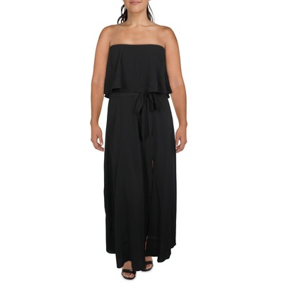 

Черное вечернее платье с разрезом сбоку для женщин Premier Amour Petites  BHFO 0536, Черный