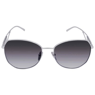 Pre-owned Prada Gray Gradient Irregular Ladies Sunglasses Pr 57ys 1bc5d1 57 Pr 57ys 1bc5d1