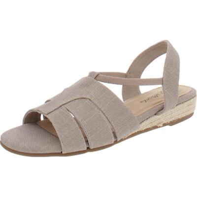 

Женские сандалии на танкетке Easy Street Yesenia Бежевые сандалии на танкетке 7,5 средний (B,M) BHFO 1242, Natural linen print/gore