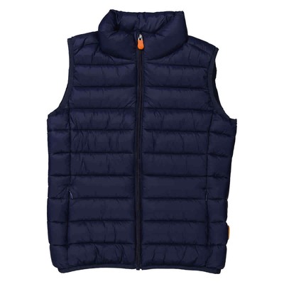 Save The Duck Girls Navy Blue Andy Icon Puffer Vest, Size 2Y