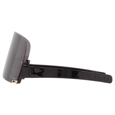 Pre-owned Gucci Grey Shield Ladies Sunglasses Gg1631s 004 99 Gg1631s 004 99 In Gray