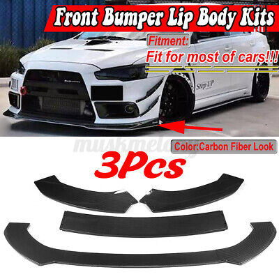 Carbon Fiber Front Bumper Lip Spoiler Splitter For Nissan GTR 350Z 370Z Sentra