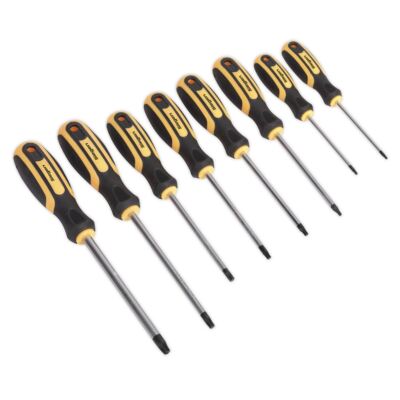 Siegen by Sealey 8pc Trx-Star Torx Screwdriver Drive Set T8-T40 Soft Grip Handle