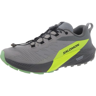 Кроссовки для бега и тренировок Salomon Mens Sense Ride 5 серого цвета 9 Medium (D) BHFO 3923