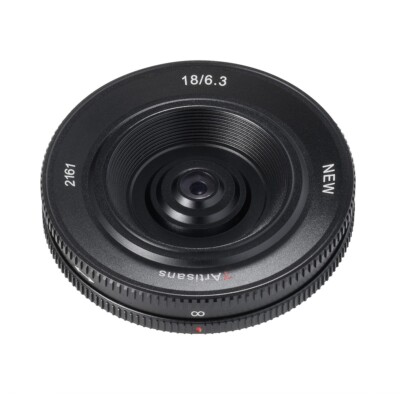 7Artisans 18mm F6.3 II pancake lens for Fujifilm X mount camera =Black=