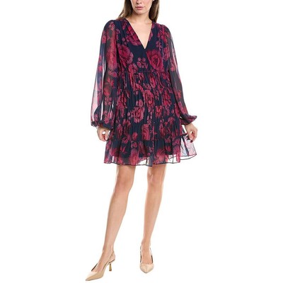 Ted Baker Womens Navy Tiered V-Neck Dressy Mini Dress 2 BHFO 2337