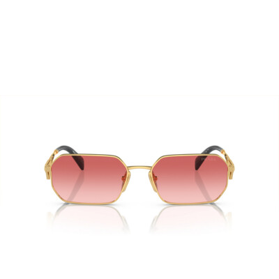 Pre-owned Prada Sunglasses Pra51s 5ak40c 58mm Gold / Pink Gradient Red Lens