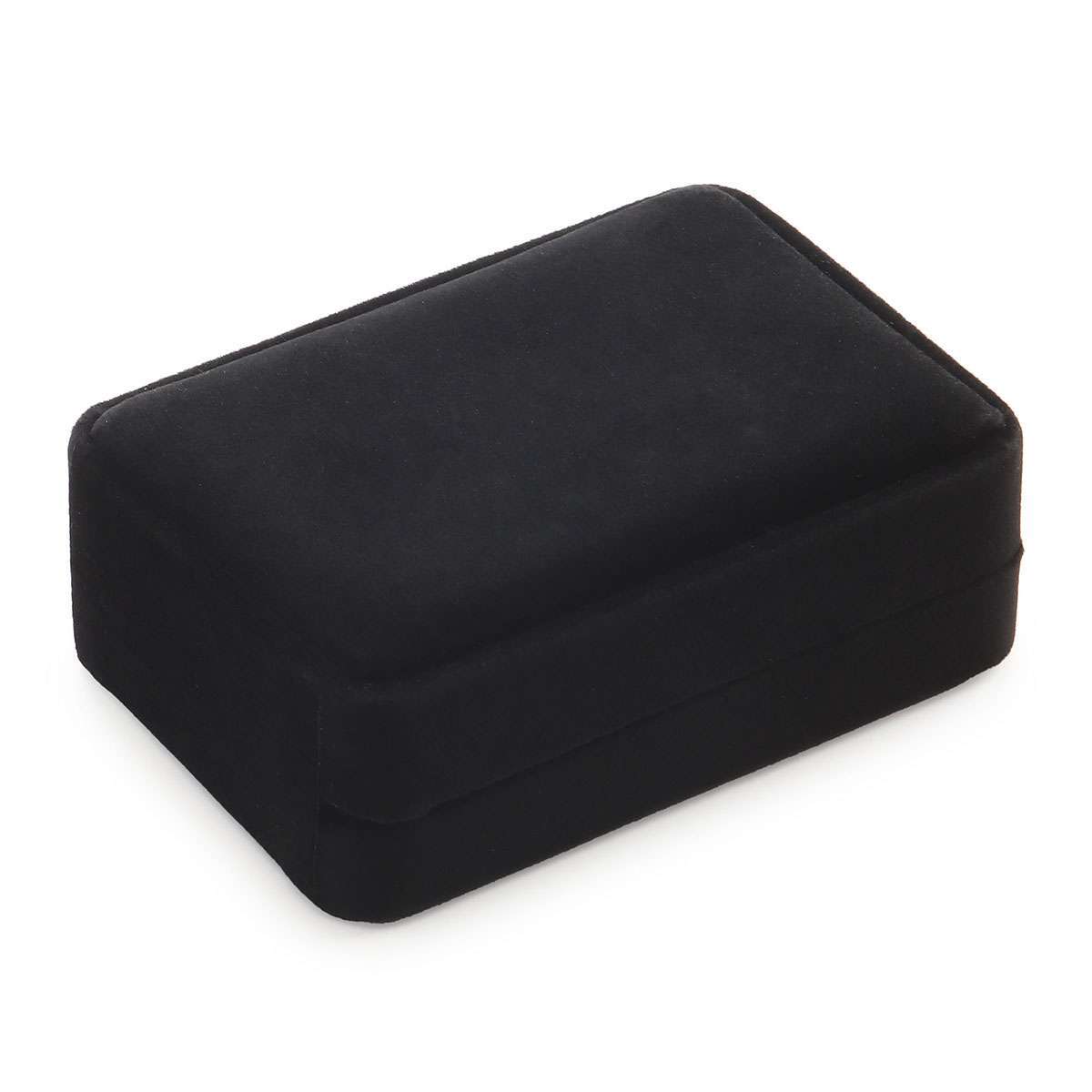 Velvet Bracelet Chain Necklace Ring Gift Box Storage Cases Jewelry Display Black