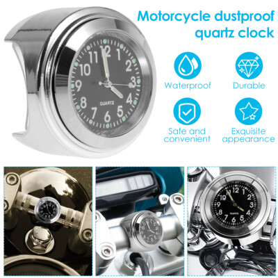 Motorcycle Handlebar Clock Glow Watch Bike Waterproof Dial Clock Motorbike  ☜