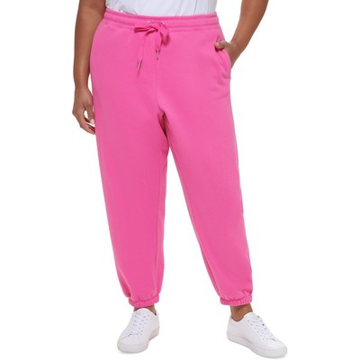 Женские розовые брюки для бега трусцой Calvin Klein Performance Athletic Plus 1X BHFO 8001