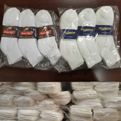 5~100 Dozens Wholesale Lots Men Solid Sports Cotton Ankle Quarter Low Cut Socks 