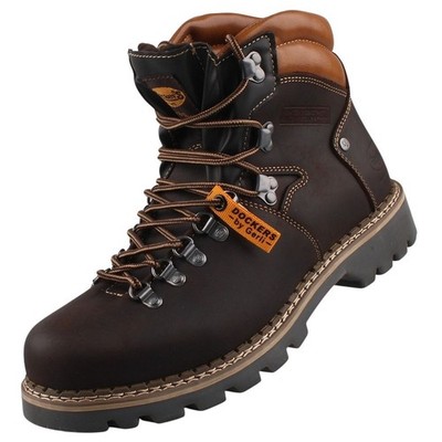 Dockers by Gerli Herren Leder Stiefel Boots gefüttert Braun 45NB104-400360