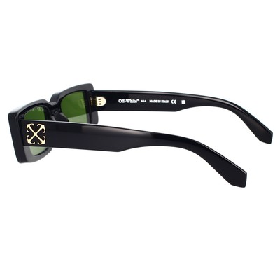 Pre-owned Off-white Oeri127s24pla0011055 Arthur Black Sunglasses In Green