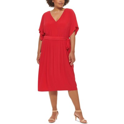 

Женское коктейльное вечернее платье миди Tommy Hilfiger Plus BHFO 5759, Scarlet