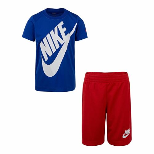 New Nike Little Boys Shirt and Shorts 2 Piece Set Choose Size & Color MSRP $36