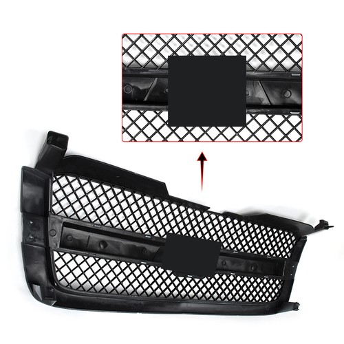 Summit White Grille w/ Black Mesh Insert For 2003-2007 Chevrolet Silverado 1500