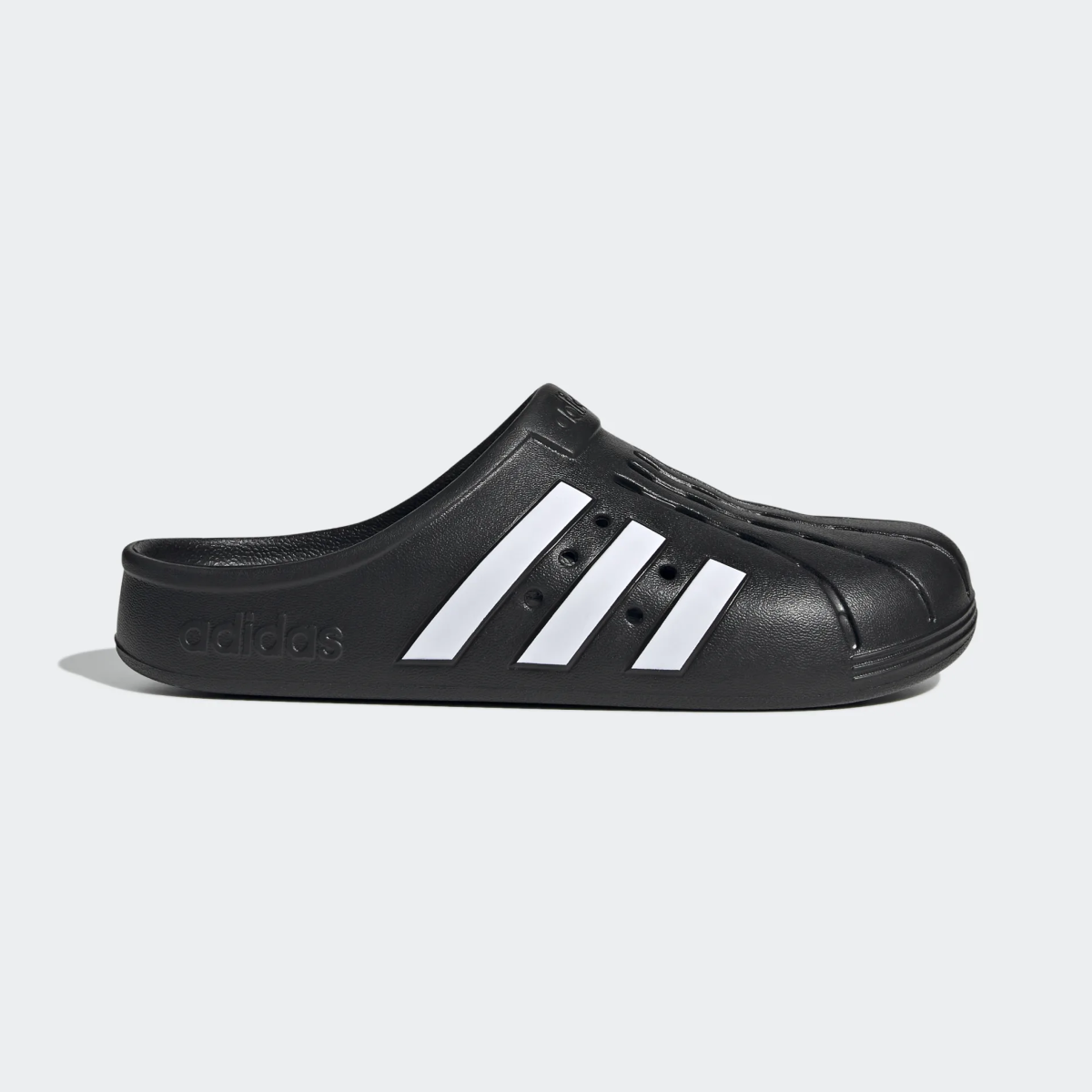 adidas Adilette Clogs 'Black White' JH9848