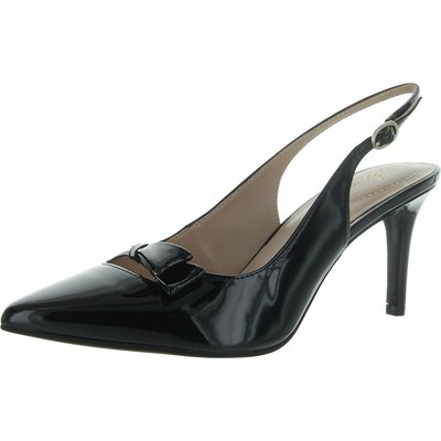Bandolino Womens Gelli 3 Black Patent Bow Pumps Shoes 10 Medium (B,M) BHFO 5158