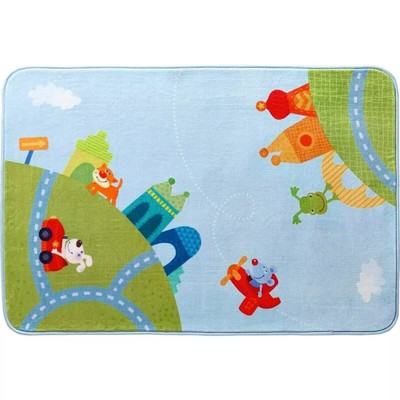 HABA Children's Room Decor Rug City Tour - Whimsical Soft Play Rug 51.5'' x 35.5''