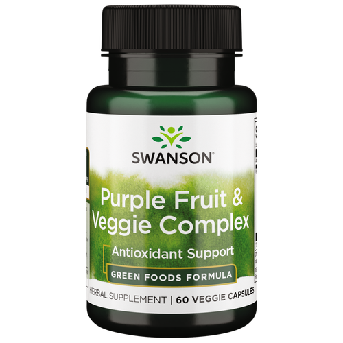 Swanson Purple Fruit and Veggie Complex 400 мг 60 растительных капсул