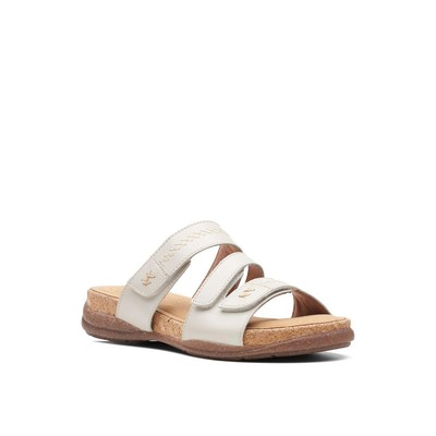 Женские босоножки Clarks Roseville Bay цвета слоновой кости шириной 6,5 (C, D, W) BHFO 6782