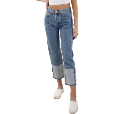 Женские прямые джинсы Maya Blue с высокой посадкой до щиколотки Rag - Bone BHFO 4065, Del ray