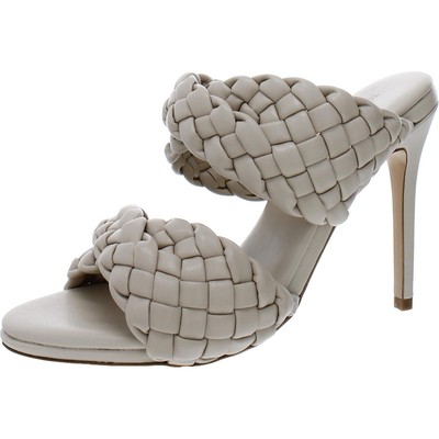 

Tony Bianco Womens Kimberly Beige Braided Heels Sandals 9 Medium (B,M) BHFO 0611, Vanilla, Kimberly