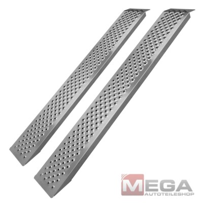 2er Satz Auffahrrampe Auffahrschiene Alu Aluminium Rampe Laderampe 400 KG 149 cm