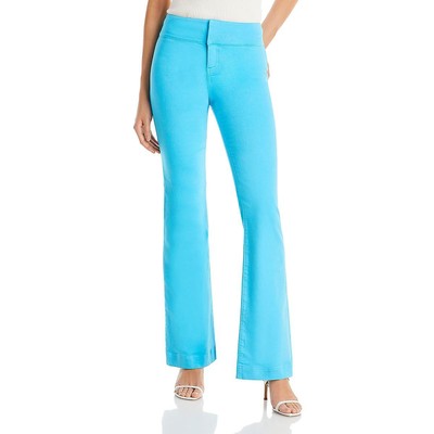 Женские трикотажные джинсы-клеш Alice and Olivia Olivia Blue с высокой посадкой 25 BHFO 4408