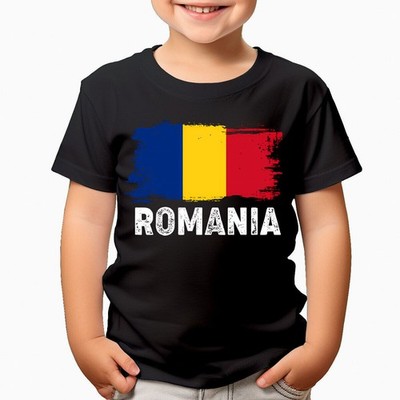 Camisetas de Rumania Country Flag Nationality Supporter Boys Girls Teen...