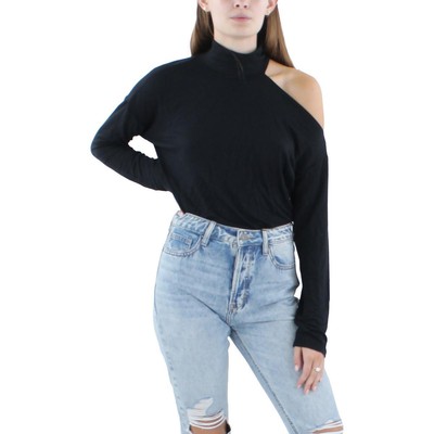 Женское черное боди-стринги с вырезом и длинным рукавом Paige, M BHFO 6809