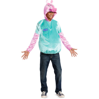 Disguise Licensed Peppa Pig Daddy Pig Deluxe Adult Men Costume Cartoon 124219