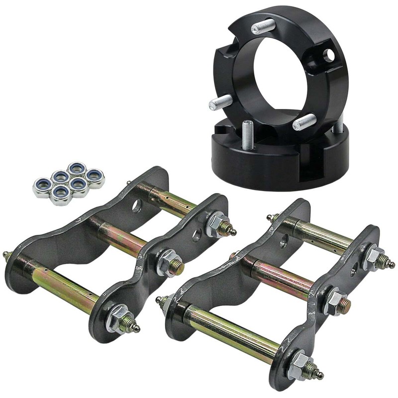 35MM Thick Front Spacers Rear Extended Shackles For Toyota Hilux VIGO 4WD 05-14