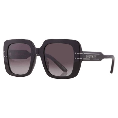 Pre-owned Dior Smoke Gradient Square Ladies Sunglasses Signature S11i 14a1 Cd40171i In Gray