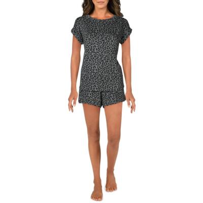 

Tart Womens Harlyn Grey 2PC Comfy Sleepwear Pajama Set Loungewear  BHFO 6028, Charcoal leopard burnout