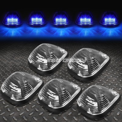 ДЛЯ 99-16 FORD SUPERDUTY 5ШТ ЧЕРНО-СИНИЙ СВЕТОДИОДНЫЙ ХОДОВОЙ ФОНАРЬ НА КРЫШЕ КАБИНЫ + ЖГУТ ПРОВОДОВ