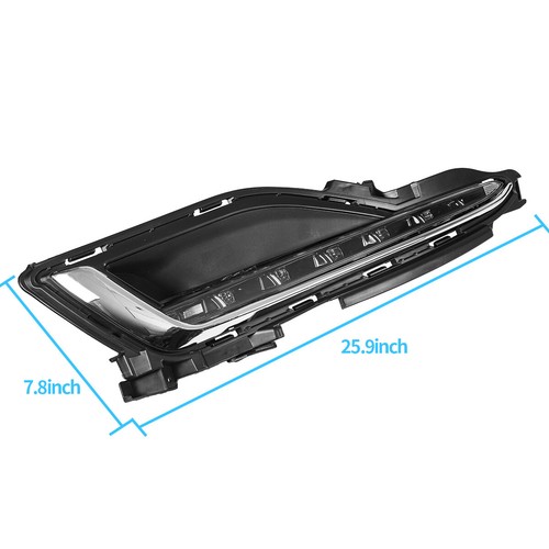 Fog Light Left & Right For 2015 2016 2017 Hyundai Sonata Front LED DRL Lamp