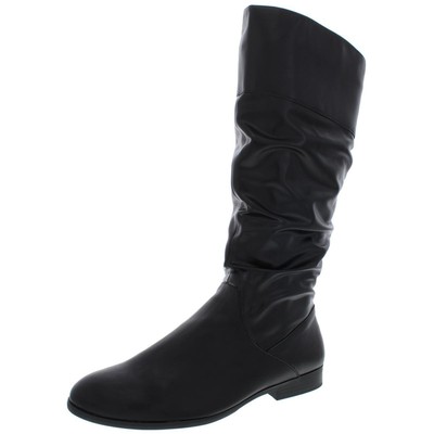 

Женские черные ботинки для верховой езды Style - Co. Kelimae, размер 11, средний (B,M) BHFO 4679, Black leather, Kelimae