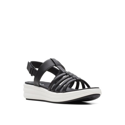 

Женские сандалии на танкетке Cloudsteppers by Clarks Drift Ease 7 Medium (B,M) BHFO 6973, Черный, Drift Ease