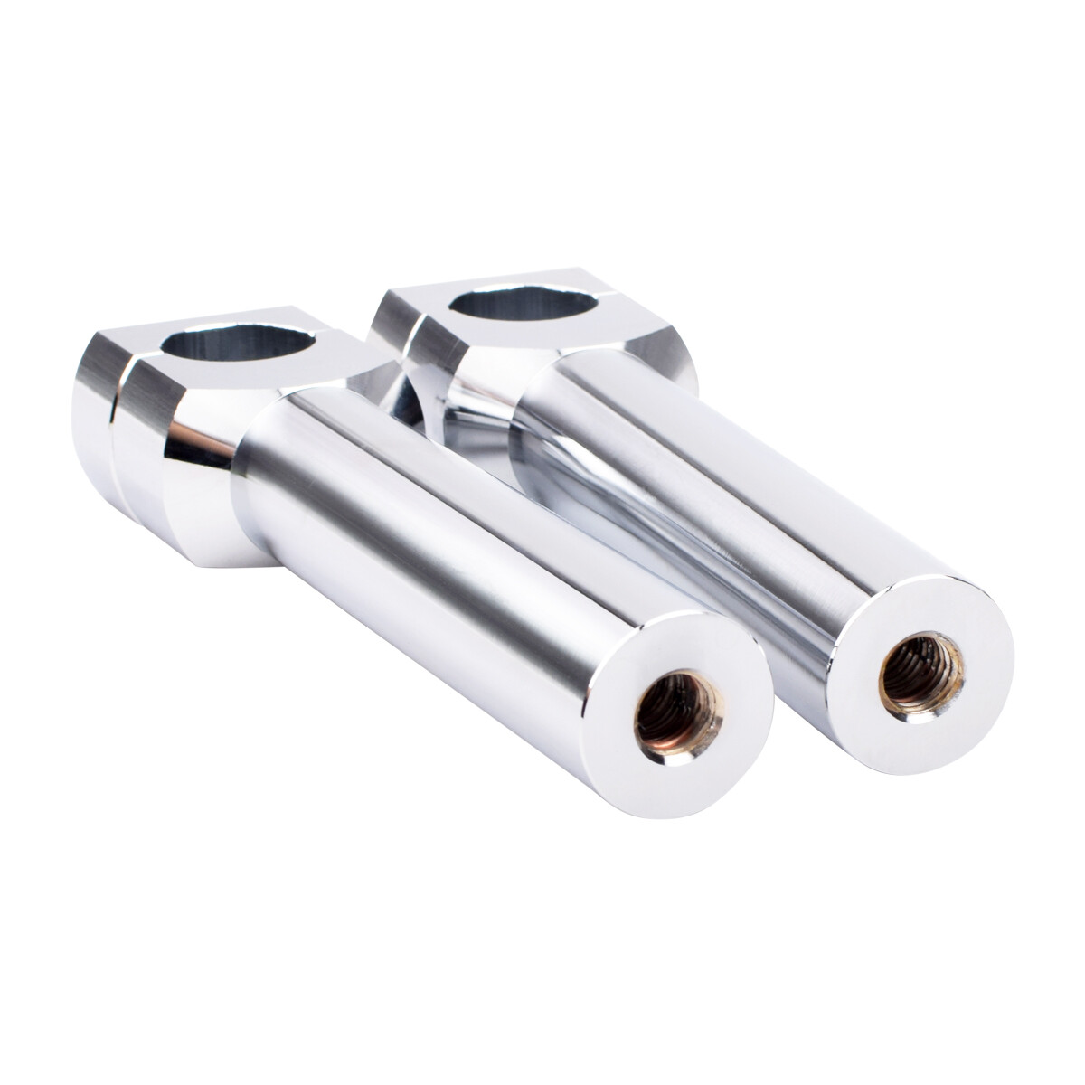 Motorcycle 1'' Handlebar Risers Clamps Handle Bar Mount For Harley Honda