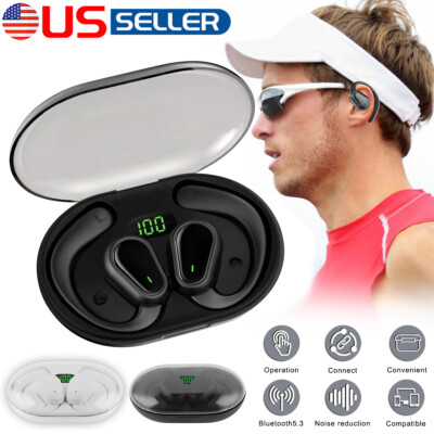 Open-Ear Bluetooth 5.3 Bone Conduction Headphones Wireless Earbuds Sport Headset