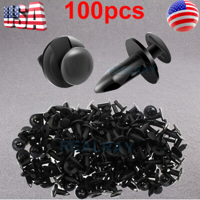 Bumper Fender Fastener Rivets Retainer Push Clips for Ford Fusion 2006-2016 8mm